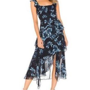 BCBGMAXAZRIA Divine Bloom Asymmetrical Dress in Size US 0 - BRAND NEW With Tags